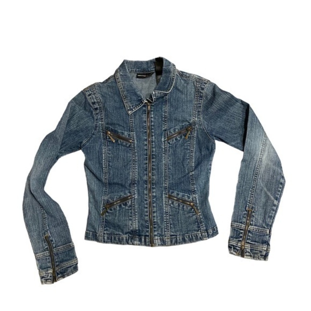 Dkny Donna Karen New York denim zip up jacket